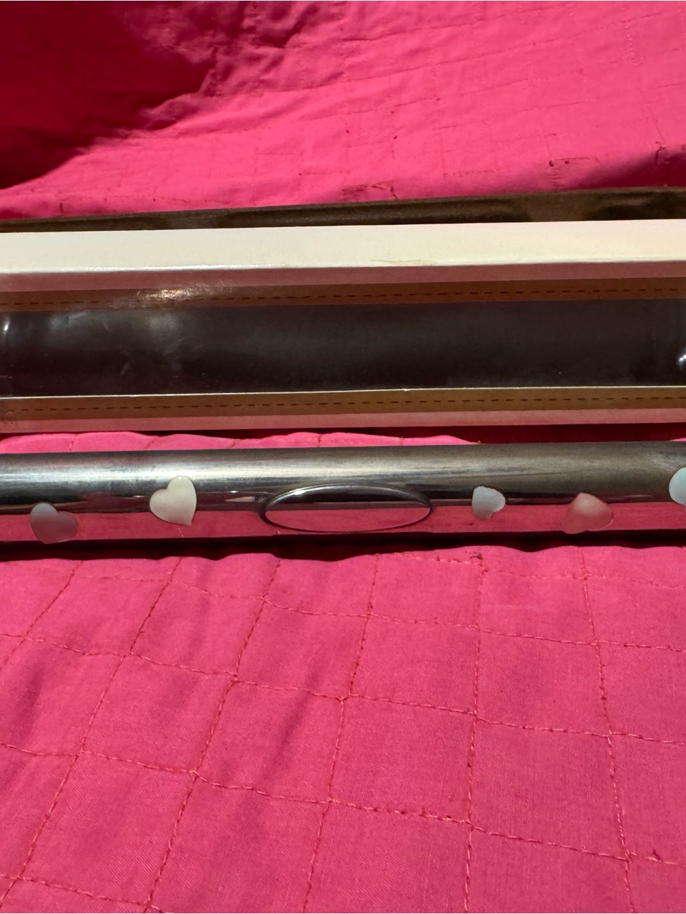 Decorative Silver plated baby birth certificate holder